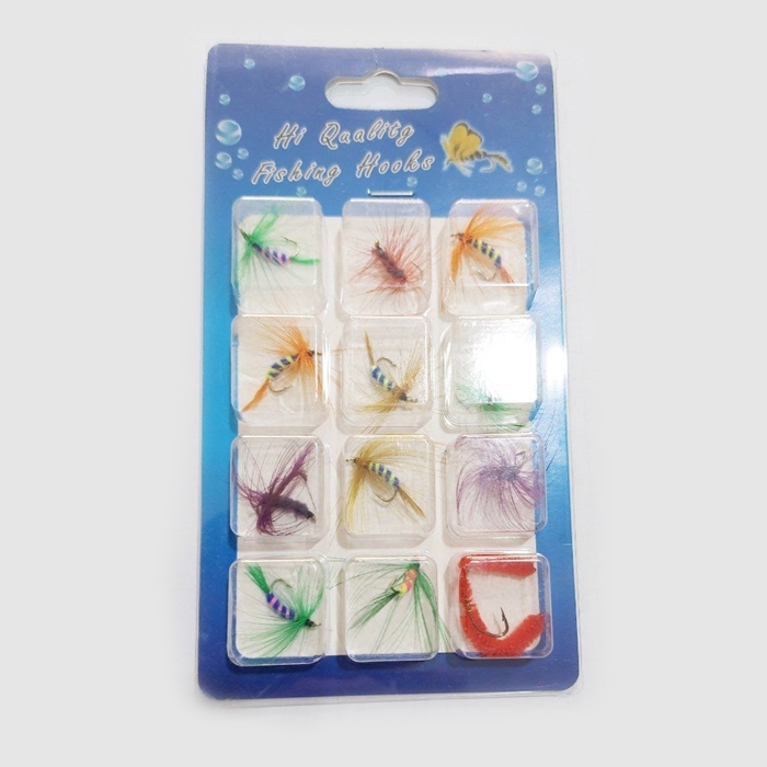 Fishing mosquito pack of 12