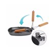 Single frying pan with folding handle, size 24
