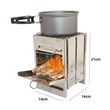 Folding wood stove