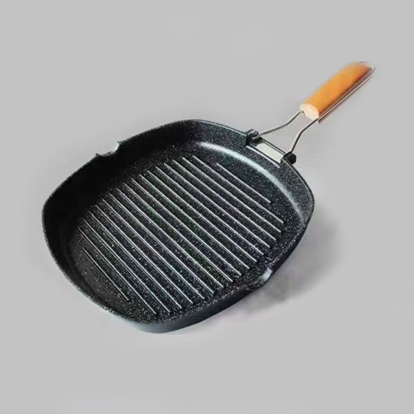 Single frying pan with folding handle, size 24